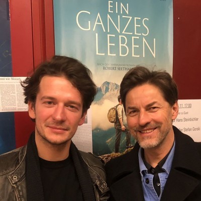 November 2023. EINGANZES LEBEN präsentiert von Regisseur Hans Steinbichler (re) und Hauptdarsteller Stefan Gorski