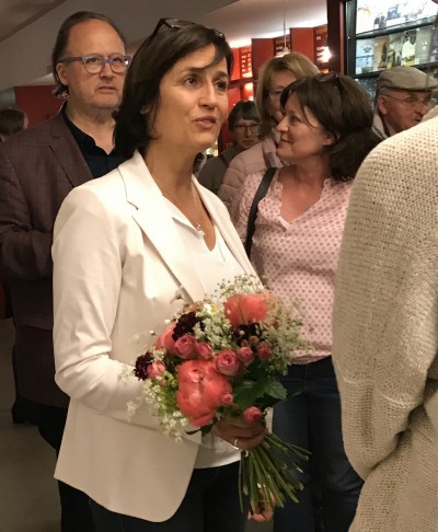 2019-23.5.NUR EINE FRAU mit Produzentin Sandra Maischberger