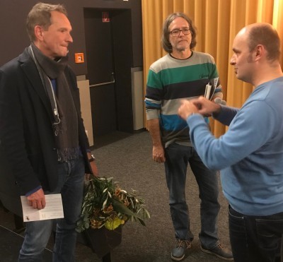 2019-17.11. Körners Corner BUT BEAUTIFUL mit Regisseur Erwin Wagenhofer (li)