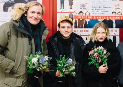 2018-25.2. Premiere/ Körners Corner DAS SCHWEIGENDE KLASSENZIMMER mit Regisseur Lars Kraume und den Darstellern Leonard Scheicher u. Anna Lena Klenke